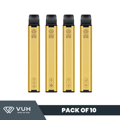 Gold Bar 600 Disposable Vape Puff Pod (Pack of 10)