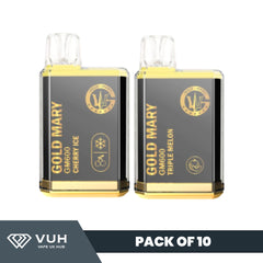 Gold Mary GM600 Puffs Disposable Vape Bar Pod Pack of 10